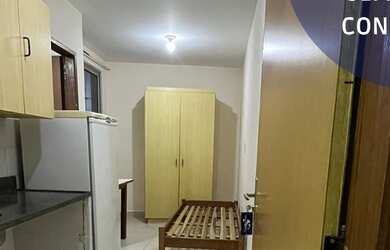 Imagem: A kitnet possui 1 Dormitório, 1 Banheiro, 15m² de Área e