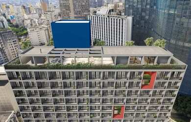 Imagem: O apartamento possui 2 Dormitórios, 1 Banheiro, 1 Vaga na garagem