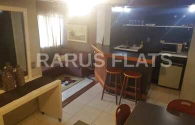 Imagem: O studio possui 1 Dormitório, 1 Banheiro, 1 Vaga na garagem