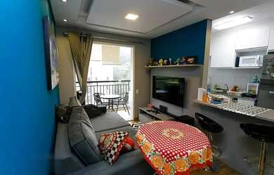 Imagem: O apartamento possui 2 Dormitórios, 1 Banheiro, 1 Vaga na garagem