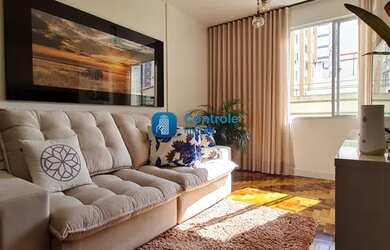 Imagem: O apartamento possui 1 Dormitório, 1 Banheiro, 1 Vaga na garagem