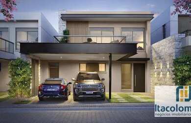 Imagem: A casa em condomínio possui 3 Dormitórios, 4 Banheiros, 2