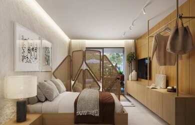 Imagem: O apartamento possui 1 Dormitório, 1 Banheiro, 1 Vaga na garagem