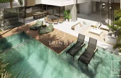 Imagem: A casa em condomínio possui 5 Dormitórios, 5 Banheiros, 3