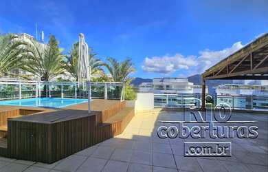 Imagem: O apartamento na cobertura possui 4 Dormitórios, 5 Banheiros