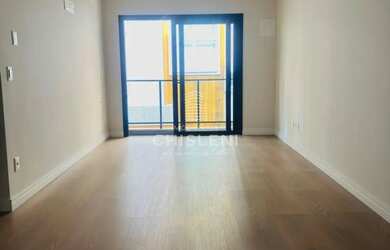 Imagem: O apartamento possui 1 Dormitório, 1 Banheiro, 1 Vaga na garagem