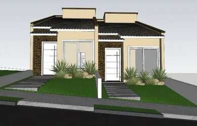 Imagem: A casa à venda possui 2 Dormitórios, 2 Banheiros, 1 Vaga na