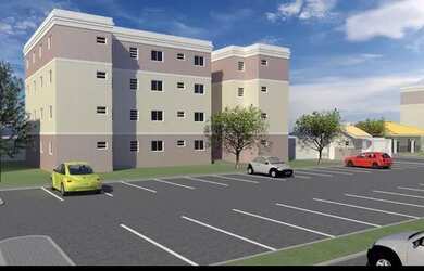 Imagem: O apartamento possui 1 Dormitório, 1 Banheiro, 1 Vaga na garagem