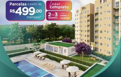 Imagem: O apartamento possui 2 Dormitórios, 1 Banheiro, 1 Vaga na garagem