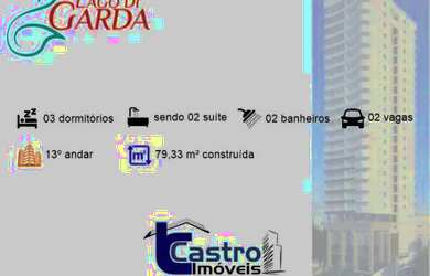 Imagem: O apartamento possui 3 Dormitórios, 3 Banheiros, 2 Vagas na