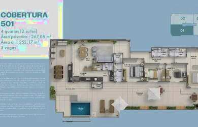 Imagem 4: Condomínio Marina Piratininga - Frente Mar - Cobertura 3 suítes - Lançamento