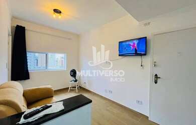 Imagem: A kitnet possui 1 Dormitório, 1 Banheiro, 1 Vaga na garagem