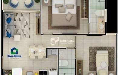 Imagem 3: Apartamento à venda, 46 m² por R$ 315.000,00 - Porto das Dunas - Aquiraz/CE