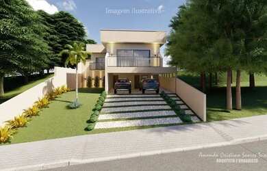 Imagem: A casa em condomínio possui 3 Dormitórios, 3 Banheiros, 5