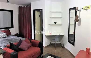 Imagem: O studio para alugar possui 1 Dormitório, 1 Banheiro, 1 Vaga