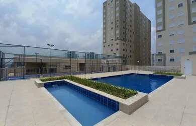 Imagem: O apartamento possui 2 Dormitórios, 1 Banheiro, 1 Vaga na garagem