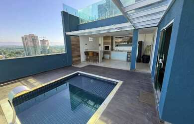 Imagem: A casa em condomínio possui 4 Dormitórios, 5 Banheiros, 2