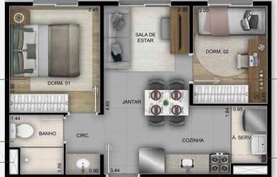 Imagem 1: Apartamento à venda, 34 m² por R$ 174.399,00 - Vila Maria - São Paulo/SP