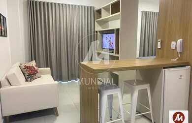 Imagem: O apartamento possui 1 Dormitório, 1 Banheiro, 1 Vaga na garagem