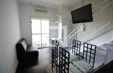 Imagem: O apartamento na cobertura possui 2 Dormitórios, 2 Banheiros