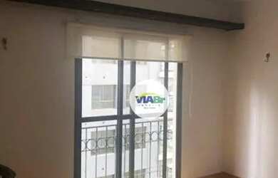 Imagem: O apartamento possui 1 Dormitório, 1 Banheiro, 1 Vaga na garagem