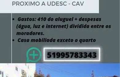 Imagem: Vaga em república próximo ao cav - Udesc
