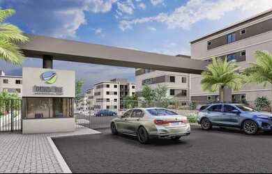 Imagem: O apartamento possui 2 Dormitórios, 1 Banheiro, 1 Vaga na garagem