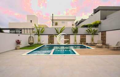 Imagem: A casa em condomínio possui 3 Dormitórios, 5 Banheiros, 4