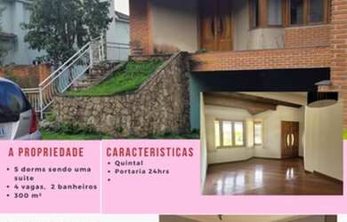 Imagem: A casa em condomínio possui 4 Dormitórios, 2 Banheiros, 4