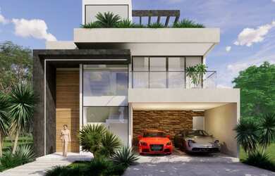 Imagem: A casa em condomínio possui 3 Dormitórios, 4 Banheiros, 1