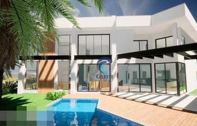 Imagem: A casa em condomínio possui 3 Dormitórios, 1 Banheiro, 4 Vagas