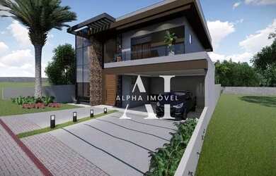 Imagem: A casa em condomínio possui 4 Dormitórios, 5 Banheiros, 5