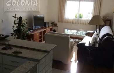 Imagem: O apartamento possui 1 Dormitório, 1 Banheiro, 1 Vaga na garagem