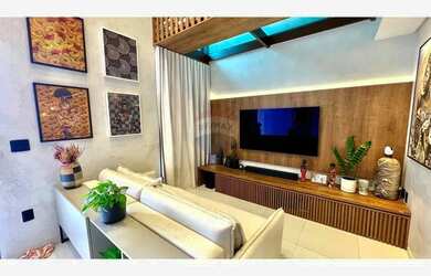 Imagem: A casa possui 4 Dormitórios, 3 Banheiros, 1 Vaga na garagem