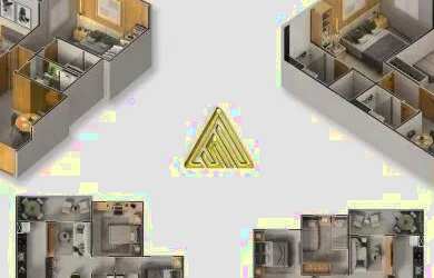 Imagem: O apartamento possui 2 Dormitórios, 2 Banheiros, 1 Vaga na