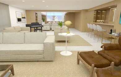 Imagem: O apartamento na cobertura possui 4 Dormitórios, 5 Banheiros