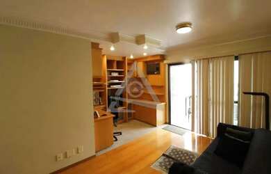 Imagem: O apartamento possui 1 Dormitório, 1 Banheiro, 1 Vaga na garagem