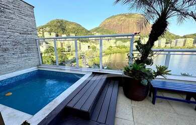 Imagem: O apartamento na cobertura possui 5 Dormitórios, 5 Banheiros