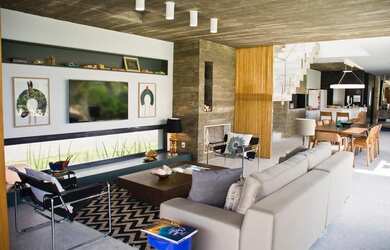 Imagem 5: Casa Contemporânea. Ar-condicionado, Lareira, 3 Vagas na garageme3 Dormitórios