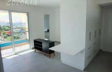 Imagem: O apartamento possui 1 Dormitório, 1 Banheiro, 1 Vaga na garagem