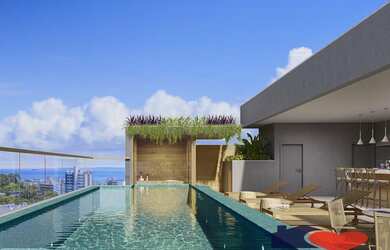 Imagem: O apartamento possui 1 Dormitório, 1 Banheiro, 1 Vaga na garagem