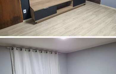 Imagem: O apartamento possui 2 Dormitórios, 1 Banheiro, 1 Vaga na garagem