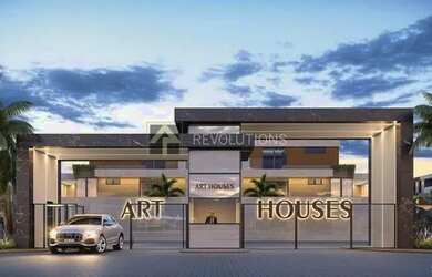 Imagem: A casa em condomínio possui 4 Dormitórios, 4 Banheiros, 3