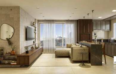 Imagem: O apartamento possui 2 Dormitórios, 2 Banheiros, 1 Vaga na