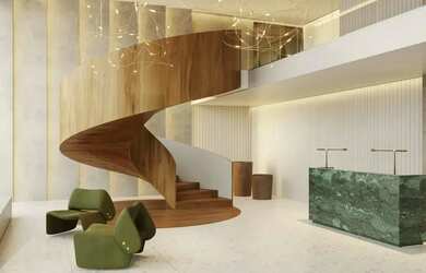 Imagem: O apartamento possui 1 Dormitório, 1 Banheiro, 1 Vaga na garagem