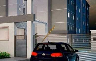 Imagem: O apartamento possui 2 Dormitórios, 1 Banheiro, 1 Vaga na garagem