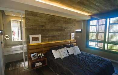 Imagem 12: Casa Contemporânea. Ar-condicionado, Lareira, 3 Vagas na garageme3 Dormitórios