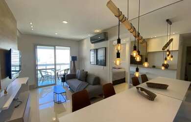 Imagem: O apartamento possui 1 Dormitório, 2 Banheiros, 1 Vaga na garagem