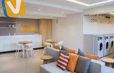 Imagem 3: Apartamento Brás 32 m². Churrasqueira, Área de serviço, 32m² de Áreae1...