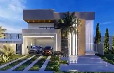 Imagem: A casa em condomínio possui 5 Dormitórios, 5 Banheiros, 2